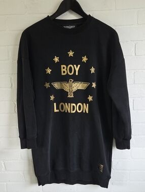 BOY London Black & Gold Mini Dress